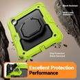thumbnail image 5 of for iPad Air 11 inch Case (M4 2026/M3 2025/M2 2024), 360 Rotating Shockproof Cover with Stand, Handle, Shoulder Strap, Lime, 5 of 7