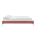 thumbnail image 6 of Modway Sutton Queen Performance Velvet Bed Frame in Dusty Rose, 6 of 7