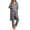 Grey, variant on Nursing Pajamas Maternity Robe Set 3 Pieces Postpartum Maternity Pajama Set Pregnancy Breastfeeding Pj