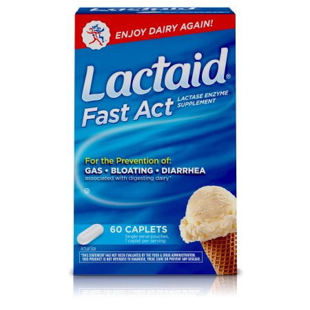 Lactaid Fast Act Lactase Enzyme Supplement