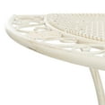 thumbnail image 7 of SAFAVIEH Genson Outdoor Patio Semi Circle End Table, Pearl White, 7 of 7