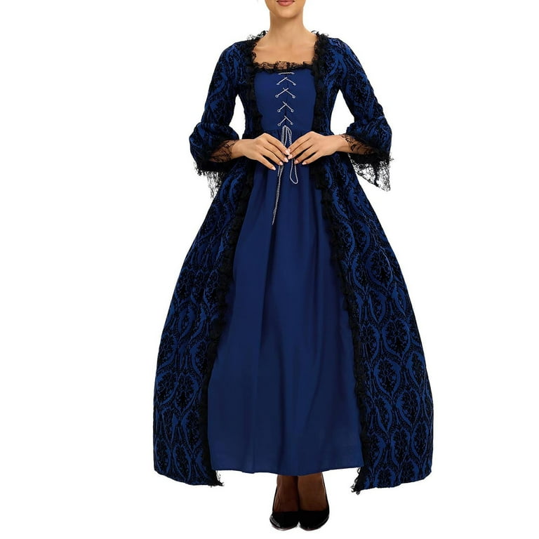 UPPADA Renissance Womens Dress Plus Size Halloween Medieval Ball - Main Image