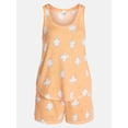 thumbnail image 4 of Halloween Women's Hacci Knit Tank Top and Shorts Pajama Set from Way to Celebrate, 2-Piece, Sizes XS-3X, 4 of 4