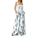 thumbnail image 2 of Robes d'Été pour Femmes 2023 Maxi Robe d'Été Boutonnée avec Poches Imprimée Ample Décontractée en Liquidation, 2 of 7