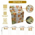 thumbnail image 5 of ERUNPONLY Orange Green Pumpkins Fall Table Runner - 72 Inch Long Thanksgiving Botanical Vintage Cotton Linen Blended Dress Scarves Farmhouse Table Runner for Kitchen Dining, Coffee Table, 13" x 72", 5 of 8