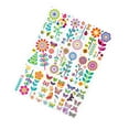 thumbnail image 2 of jifeng 9 Sheets Colorful Flowers Window Clings Stickers Reusable for Shopping Malls, 2 of 9