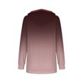 thumbnail image 3 of Usmixi Sale Sweatshirt for Women Womens Hoodies Fashion Loose Drawstring Hooded Sweatshirt Pullover Tops Winter Trendy Gradient Print Hooded Long Sleeve Blouses, 3 of 5