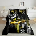 thumbnail image 2 of Castle Fairy Racing Car 3pcs King Size Comforter Sets,Extreme Sport Bedding Comforter Set,Graffiti Splash Super Cozy Bedding Set,Breathable Abstract Home Decor,Reversible, 2 of 8