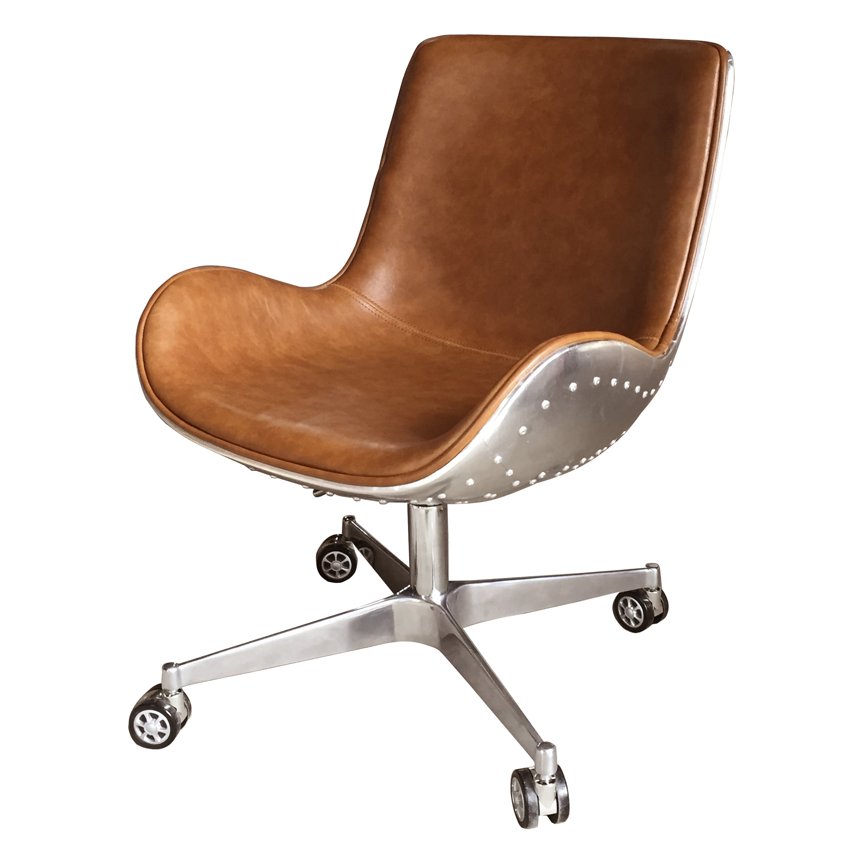 Abner Swivel Aluminum Office Chair Multiple Colors Walmart Com
