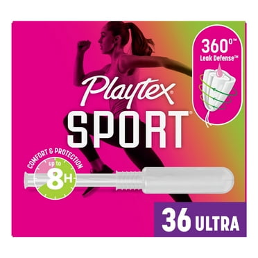 Playtex Sport Tampons, Unscented, Ultra Absorbency, 36 Count