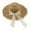 Coffee, variant on Tea Party Hats Easter Versatile Brimmed Straw Hat for Women Summer Lace Outing Sun Hat Small Fresh Bow Shading Beach Hat