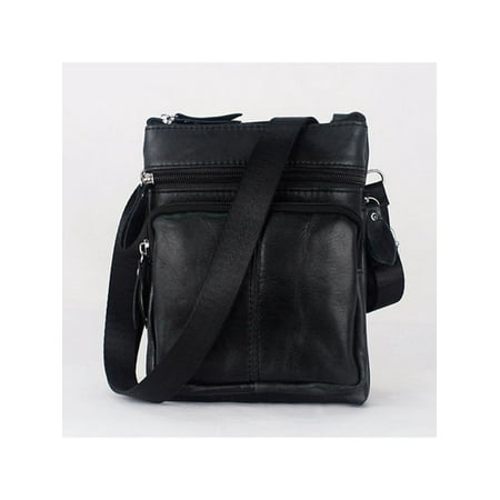 Business Casual Handbags - Vintage Men's Casual Business Leather Shoulder Laptop Messenger Handbag Chest Bag