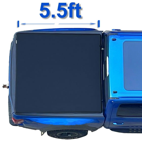 Mamoru Soft Roll Up 5.5ft Truck Bed Cover Compatible for 2001-2003 Ford F-150 Vinyl Tonneau Cover | Fleetside