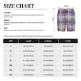 thumbnail image 4 of Bixox Men's Heart Check Plaid printed lightweight casual shorts, soft sleep shorts with pockets., 4 of 7