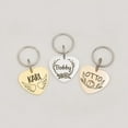 thumbnail image 4 of Anavia Stainless Steel Double Sided Heart Name - Frame Engraved Dog & Cat ID Tag, Rose Gold, S, 4 of 4