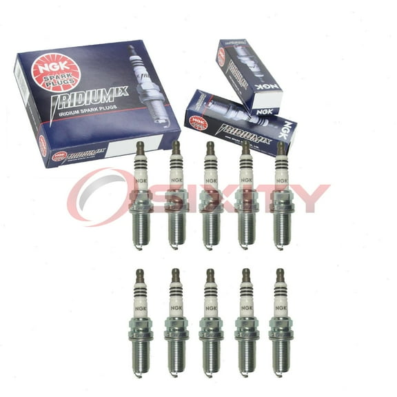 10 pc NGK 93893 Iridium IX Spark Plugs for Ignition Wire Secondary