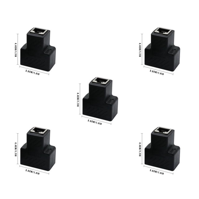 Methold Divisor de Internet Adaptador Ethernet de puerto dual Puerto de plástico de Internet alto Type2