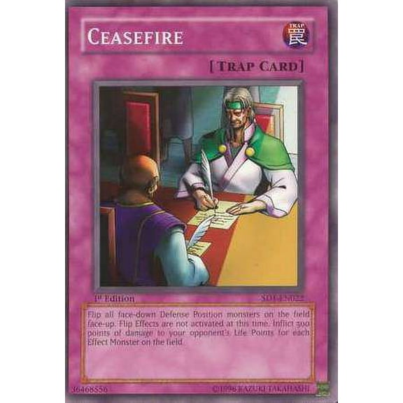YuGiOh Structure Deck: Dragon's Roar Common Ceasefire SD1-EN022