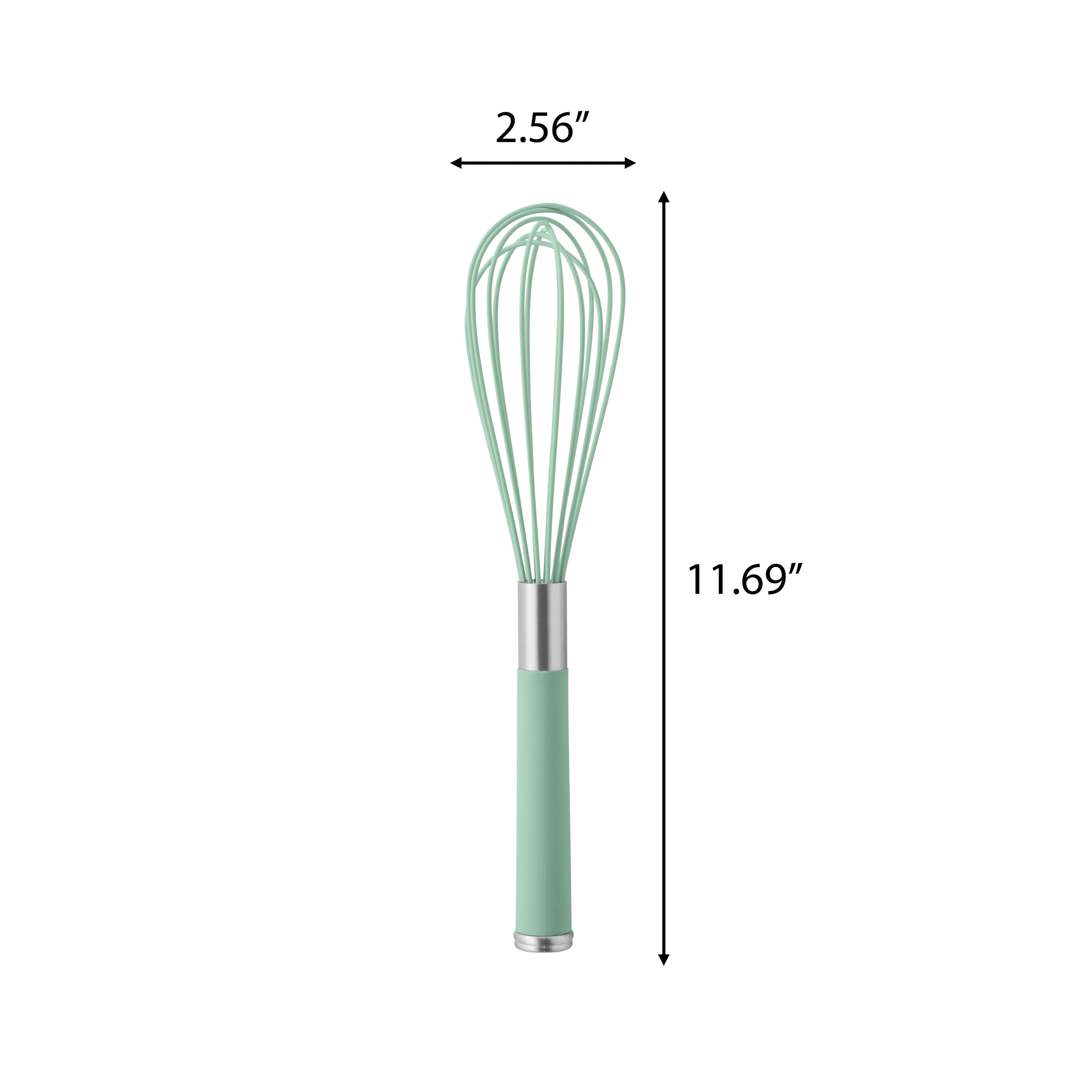 The Pioneer Woman Stainless Steel & Silicone Balloon Whisk, Green