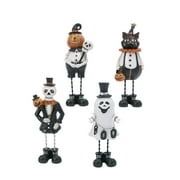 Gerson Set of 4 6-in High Resin Halloween Figurines