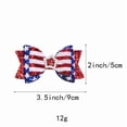 thumbnail image 3 of Zanarzt Bows for Toddler Girls Hair Bow Flag Bowknot 4th Of July Hair Bow Pin Bow Hair Hairpins 250 Anniversary USA Hair Bow Clips Pink,3-12 Years, 3 of 7