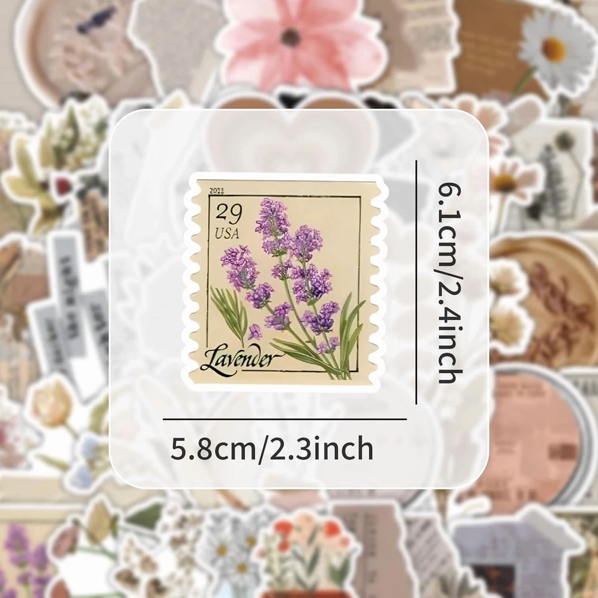 CRESTIN- 120Pcs Mixed Vintage Stickers, Waterproof Scrapbook Aesthetic Colorful