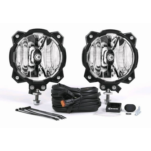 KC Hilites Driving/Fog Light 91303 Driving/Fog Light; Gravity; LED Bulb; Clear Bulbs; 6 Inch Round; 20 Watt Bulbs AMP Draw 1.63 AMP; Driving Beam; 2452 Raw Lumens; Clear Lens