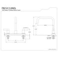 thumbnail image 5 of Kingston FB2148NDL NuvoFusion Two-Handle 2-Hole 8" Centerset Kitchen Faucet in Brushed Nickel, 5 of 7