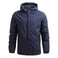thumbnail image 1 of LUXUR Mens Solid Color Outwear Ski Snow Coat Navy Blue L, 1 of 2