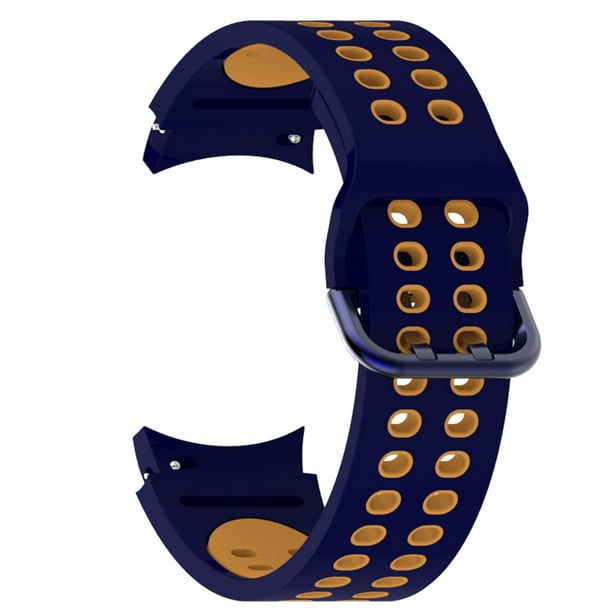 Adecuado para Samsung Galaxy Watch4 / Galaxy Watch4 Classic Smart Warch Pulsera de moda exquisita Pulsera de gel de sílice Correa deportiva de dos tonos