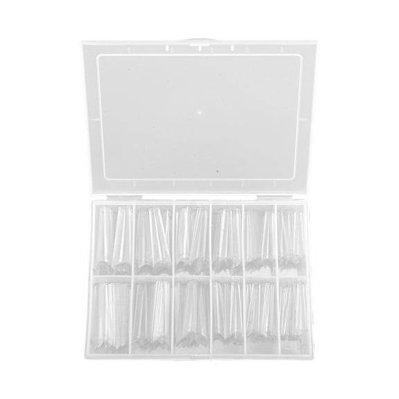 Unique Bargains 1 Set Women's Full Coverage  Nail Kit Plating Clear
