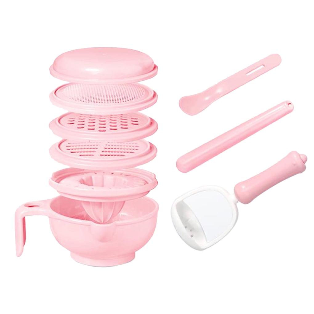 Kids PP Plastic Food Masher Maker Manual Baby Feeder Processor Smasher