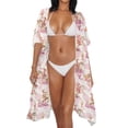 thumbnail image 3 of HELLHERO Breathable Bathing Suit Cover Up for Resort High Quality Fabrics Lightweight Long Kimono Cover Ups for Swimwear Women Western Rider, 3 of 6