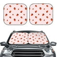 thumbnail image 2 of Balery Strawberry Parasol para parabrisas de coche de 2 piezas | Parasol plegable para parabrisas delantero de coche para la mayoría de sedanes-Small, 2 of 6