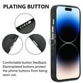 thumbnail image 4 of Nalacover Slim Case for iPhone 12 Pro, Skin Friendly PU Leather Soft Lining Cover, Lightweight TPU Shockproof Plating Buttons Camera Lens Protection Case for iPhone 12 Pro, Black, 4 of 11