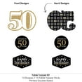 thumbnail image 5 of Big Dot of Happiness Adult 50th Birthday - Gold - Birthday Party Centerpiece Sticks - Table Toppers - Set of 15, 5 of 7