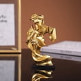thumbnail image 5 of Mini Resin Lovers Statue Figurine Kissing Posture Model Craft Sculpture Ornament Home Decor Desktop Wine Cabinet Decoration (Sandstone color), 5 of 7