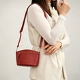 thumbnail image 4 of URSOFINE Women's Genuine Leather Crossbody Purse Multi-Zipper Bucket Bag Lightweight Casual Shoulder Bag for Everyday & Travel, 4 of 8