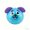 Blue, variant on Smushers Squishy, Portable Moldable Sensory Fidget Balls, 5 Cute Face Designs Slow Rise Squeeze Toys for Home Office Travel Use