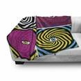 thumbnail image 3 of Psychedelic Soft Flannel Fleece Blanket, Pop Art Style Hypnotic Design Swirling Patterns with Eye in Centre Dizzy Focus, Cozy Plush for Indoor and Outdoor Use, 50" x 70", Multicolor, by Ambesonne, 3 of 6