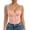 Pink, variant on Womens Lace Mesh Corset Bodysuit Tops Spaghetti Strap Cami Tops One Piece Sleeveless Tank Bodysuit Shapewear Snap Crotch Bustier Romper Jumpsuit M Black