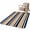 Navy Orange, variant on Front Door Mat 15.7"x23.6", Navy Blue Khaki Striped Non Slip Backing & Low Profile Doormats, Absorbent Muddy Dirt Trapper Door Mats for Front Back Door Entryway All-Weather Gradient Horizontal Lines