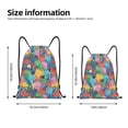 thumbnail image 2 of Daiia Starfish And Algae Pattern Drawstring Backpack, Gym Bag, Lightweight Backpack, Water-Resistant Bag Travel Sports Backpack, Fitness Bag, Yoga Bag-Small, 2 of 6