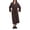 Brown, variant on WCJM Warm Robes for Women Womens Open Front Long Sleeve Sleepwear Two Layer Relaxed Pajama Robe