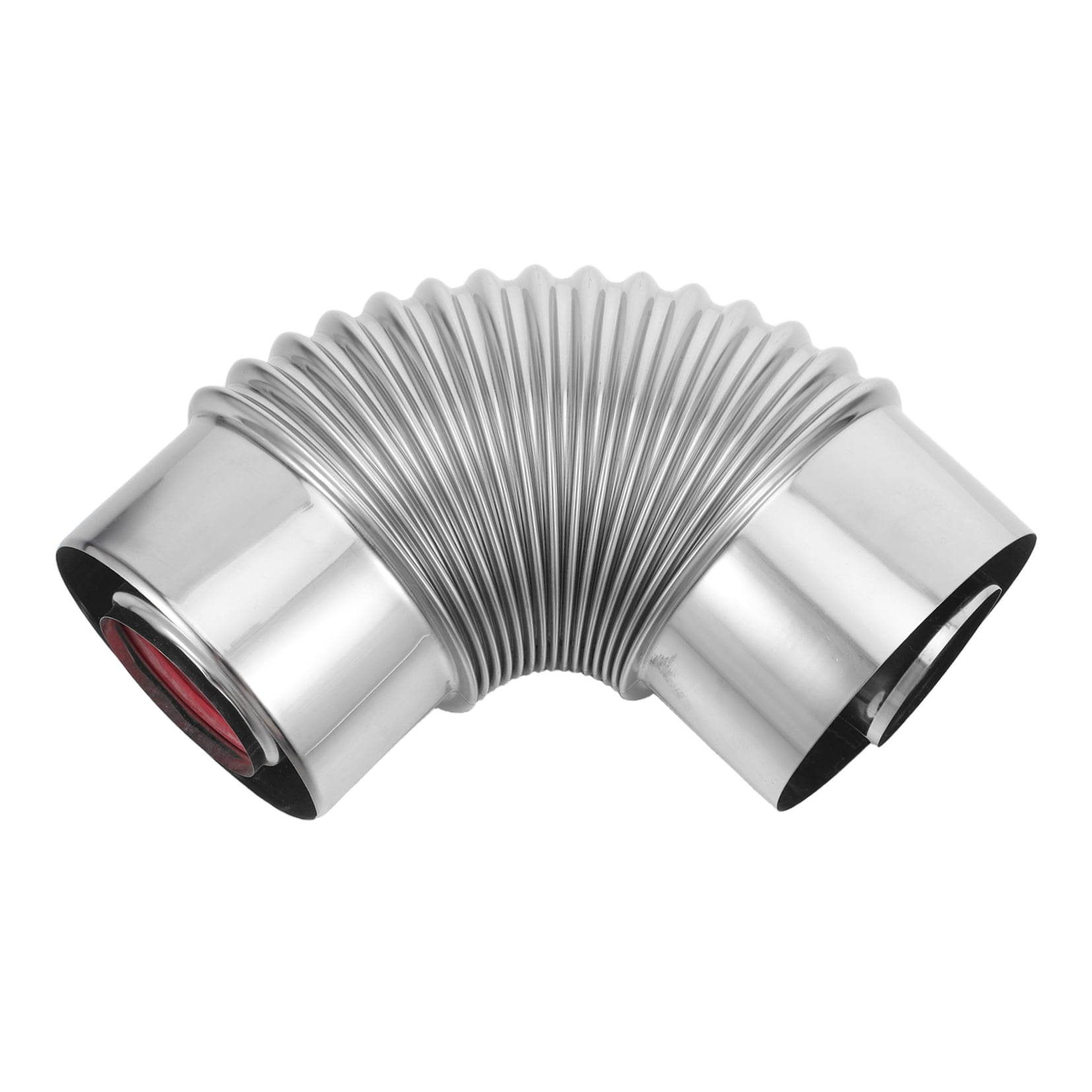 BESTYASH Double Layer Insulated Stainless Steel Stove Pipe Elbow Vent Connector for Fireplace and Stove Use