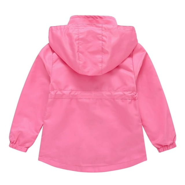 Akiihool Jacket for Girl Girls Jacket Casual Button Down Full-Zip Jacket (Blue 7-8 Years)