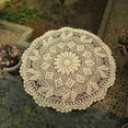 thumbnail image 2 of crochet lace doily doilies cotton placemat cup coaster mug dinner kitchen coffee table place mat cloth tea wedding party christmas, 2 of 6