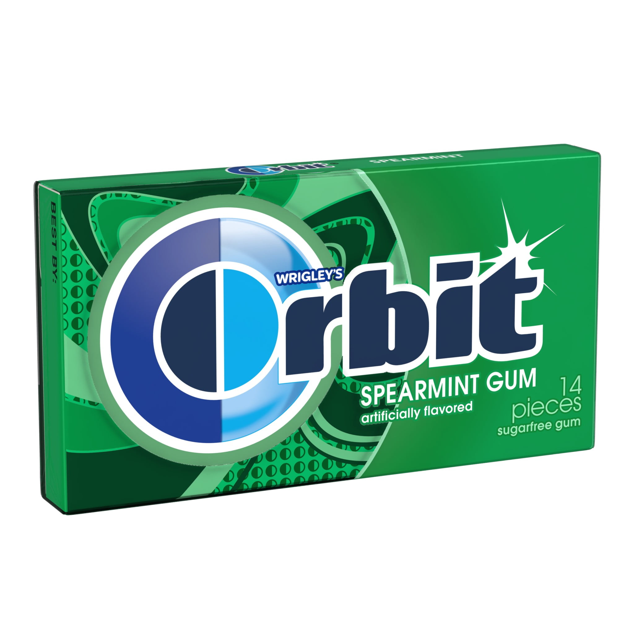 Orbit Spearmint Sugar Free Chewing Gum,14 Piece Single Pack - Walmart.com