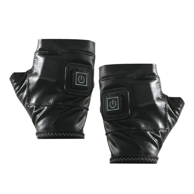 Smart Heated Gloves | Unisex Half-Finger Hand Warmers with 3-Speed Temperature Control 45-55°C | Fast Heating | Rechargeable 2000Mah Battery | Safe Auto Power-Off