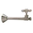 thumbnail image 3 of Westbrass Cross Handle Straight Valve with 5 inch Copper Sweat Extension Tube, Polished Nickel, 3 of 5